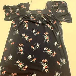 Lucky Brand Floral Navy Women's Top New / XS